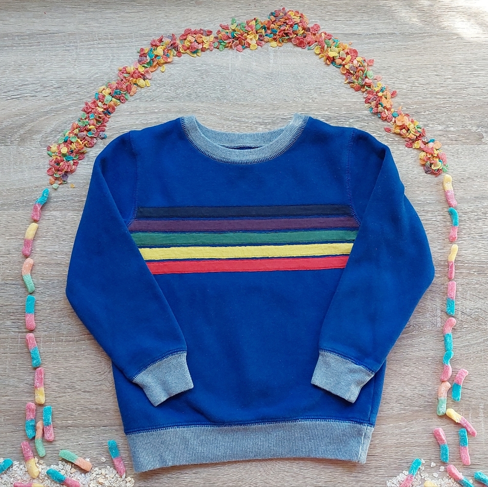 Mini Boden guc stripey sweatshirt 6-7 years - Picture 8 of 16
